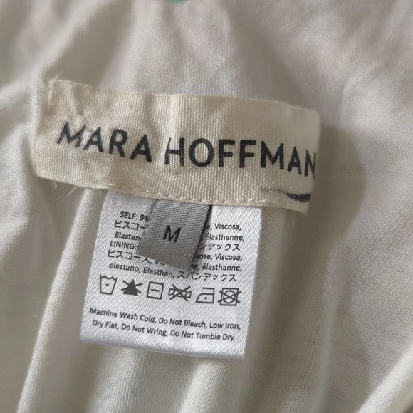 Mara Hoffman Prism V Back Geometric Patterned Midi Dress - Picture 9 of 10